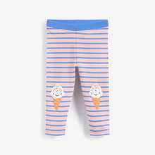 Load image into Gallery viewer, Stripe Embroidered Leggings (3mths-5yrs)
