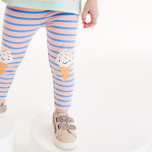 Stripe Embroidered Leggings (3mths-5yrs)