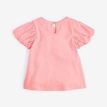 Load image into Gallery viewer, Blush Pink Cotton Puff Sleeve T-Shirt (3mths-6yrs)
