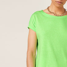 Load image into Gallery viewer, Fluro Green Cap Sleeve T-Shirt
