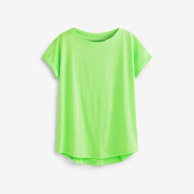Load image into Gallery viewer, Fluro Green Cap Sleeve T-Shirt
