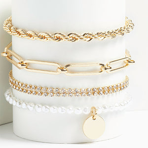 Gold Tone Multi Bracelet Pack