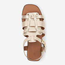 Load image into Gallery viewer, Gold Forever Comfort® Leather Gladiator Sandals
