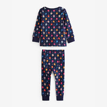 Load image into Gallery viewer, Purple/Navy Floral Pyjamas 3 Pack (9mths-12yrs)
