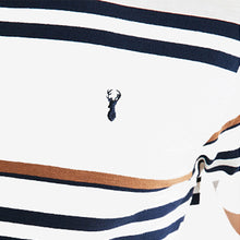 Load image into Gallery viewer, Ecru White/Tan Brown Stripe T-Shirt
