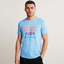 Load image into Gallery viewer, Blue Gold Coast Regular Fit Graphic T-Shirt
