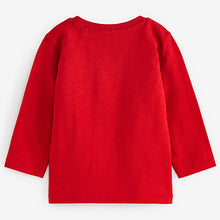 Load image into Gallery viewer, Red Fire Engin Long Sleeve Character T-Shirt (3mths-6yrs)
