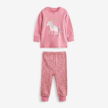Load image into Gallery viewer, Pink / Blue Unicorn Next Pyjamas 3 Pack (9mths-8yrs)
