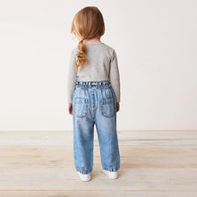Load image into Gallery viewer, Denim Paperbag Jeans (3mths-6yrs)
