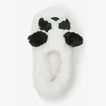 Load image into Gallery viewer, White Panda Recycled Faux Fur Slippers (Older Kids)
