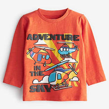 Load image into Gallery viewer, Rainbow Helicopter 3 Pack Long Sleeve Character T-Shirts (3mths-5yrs)
