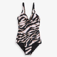 Load image into Gallery viewer, Zebra Tummy Control Swimsuit
