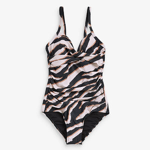 Zebra Tummy Control Swimsuit