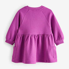 Load image into Gallery viewer, Purple Sweat Dress (3mths-6yrs)
