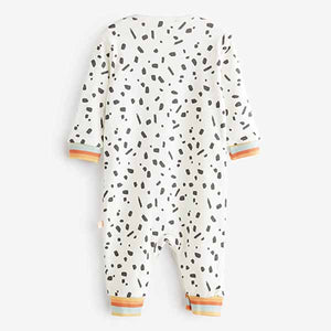 White Markmake 3 Pack Baby Footless Sleepsuits (0mth-18mths)
