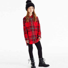 Load image into Gallery viewer, Red Check Shirt And Leggings Set (3-12yrs)
