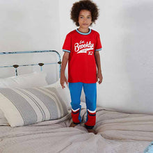 Load image into Gallery viewer, Red/White/Blue Varsity 2 Pack Pyjamas (7-11yrs)
