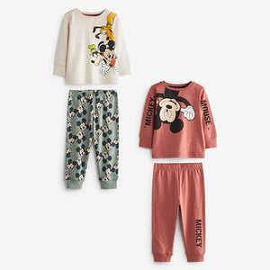 Mickey Mousse 2 Pack Pyjamas (12mths-6yrs)