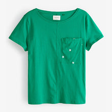 Load image into Gallery viewer, Green Star Cotton Short Sleeve Pyjamas
