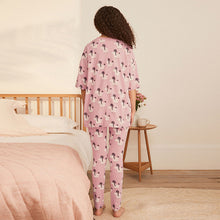 Load image into Gallery viewer, Pink Poodle Cotton Blend Legging Pyjamas
