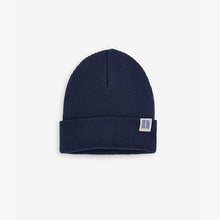 Load image into Gallery viewer, Navy/Grey Beanies Two Pack (1yr-10yrs)
