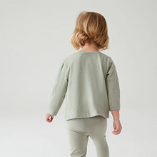 Load image into Gallery viewer, Sage Green Guinea Pig Long Sleeve Cotton T-Shirt (3mths-6yrs)

