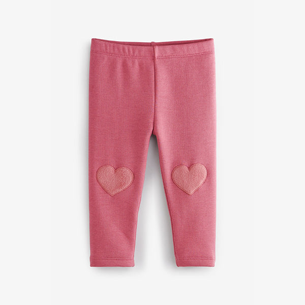 Pink Next Cosy Fleece Lined Leggings (3mths-5yrs)