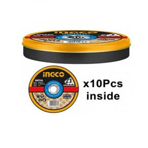 INGCO Abrasive metal cutting disc set 125MM(10pcs) - Allsport
