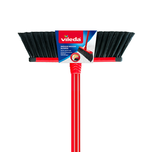Vileda Indoor Broom with Rubber Bumpers - Allsport
