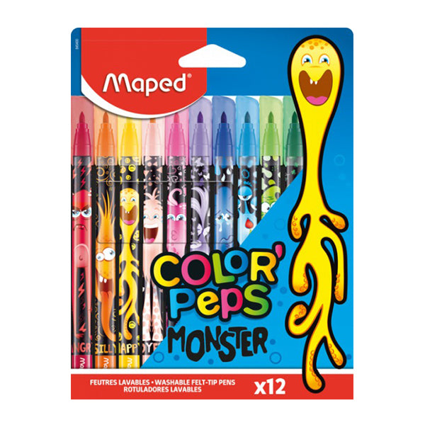 Maped Color'Peps XXL Brush Markers - Set of 5