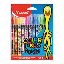 Load image into Gallery viewer, MAPED COLOR’PEPS MONSTER FELT PENS X12
