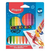 Load image into Gallery viewer, MAPED COLOR’PEPS TWIST CRAYONS X12
