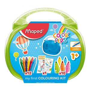 MAPED FULL COLOURING CASE EARLY AGE PLASTIC BOX REF 897416