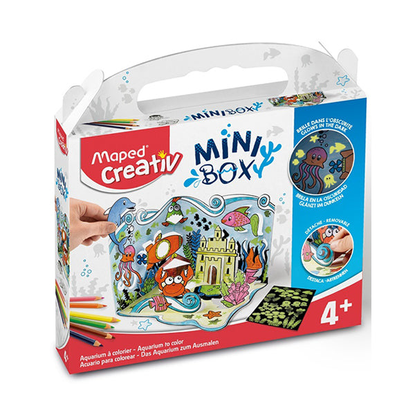 Mini Box- Maped Aquarium A Colorier-Pop Up Cartes + Coloriage 907031