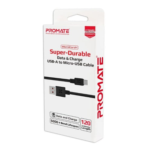 Super-Durable Data & Charge USB-A to Micro-USB Cable(1.2m) - Allsport