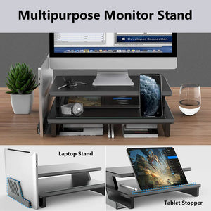 Twin Deck Monitor Stand