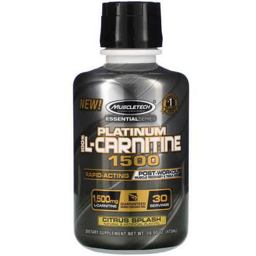 Muscletech Essential Platinum L-Carnitine 1500mg Citrus - Allsport