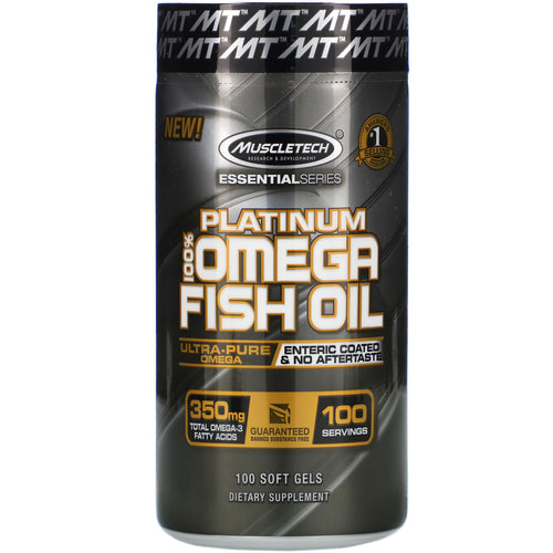 Muscltech Essential Platinum Fish oil 100 Serving - Allsport