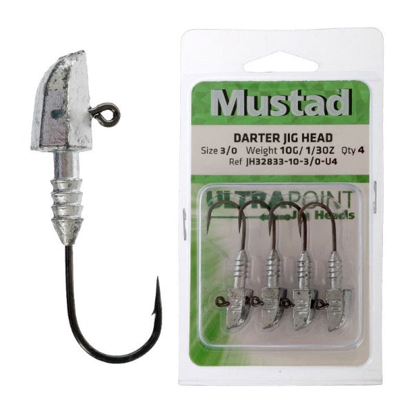 Mustad Classic Jig Head 10g (3 pcs) - hook sizes 1-6/0 - Lure World Fishing  Tackle