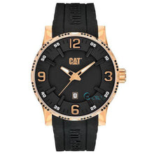 Load image into Gallery viewer, CATERPILLAR Bold Rose Gold Black Rubber Strap Watch - Allsport
