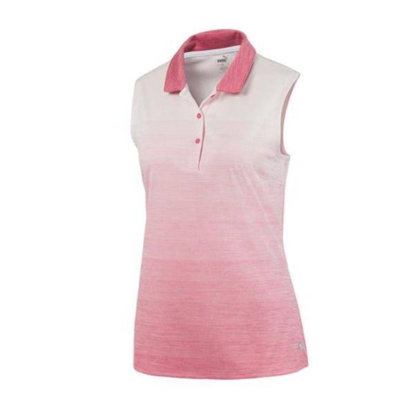 Ombre Sleeveless Polo Rapture Rose - Allsport