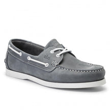 Load image into Gallery viewer, Men&#39;s Boat Shoes Nubuck Blue Nubuck Leather
