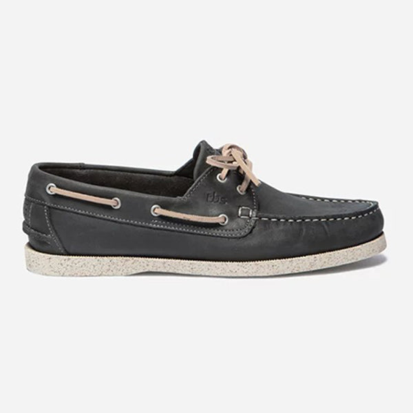 Men's Boat Shoes Carbon Grease Leather