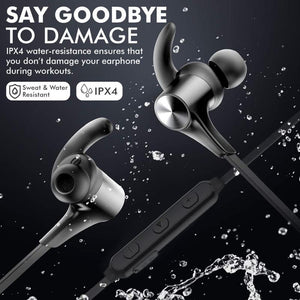 HUSH IPX4 Water-Resistant Noise Canceling Stereo Wireless Earphones - Allsport