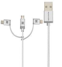 Load image into Gallery viewer, PROMATE UNILINK-TRIO USB-A to Lightning, Type-C and Micro-USB, 2mt

