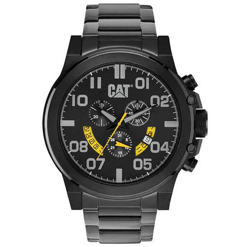 CATERPILLAR Chicago Black Stainless Steel Chronograph Watch - Allsport