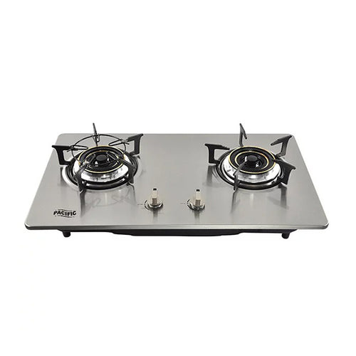 Pacific Double Gas Stove Stainless Steel - Allsport