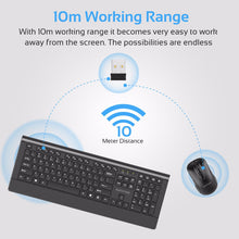 Load image into Gallery viewer, Ultra-Slim Ergonomic Wireless Keyboard &amp; Mouse Combo
