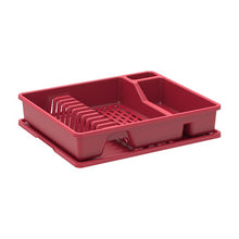 Load image into Gallery viewer, COSMOPLAST Deluxe Plastic Dish Rack with Drainer - IFHHKI285
