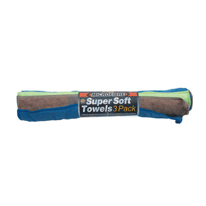Microfibre Super Soft Towels 3 Pack